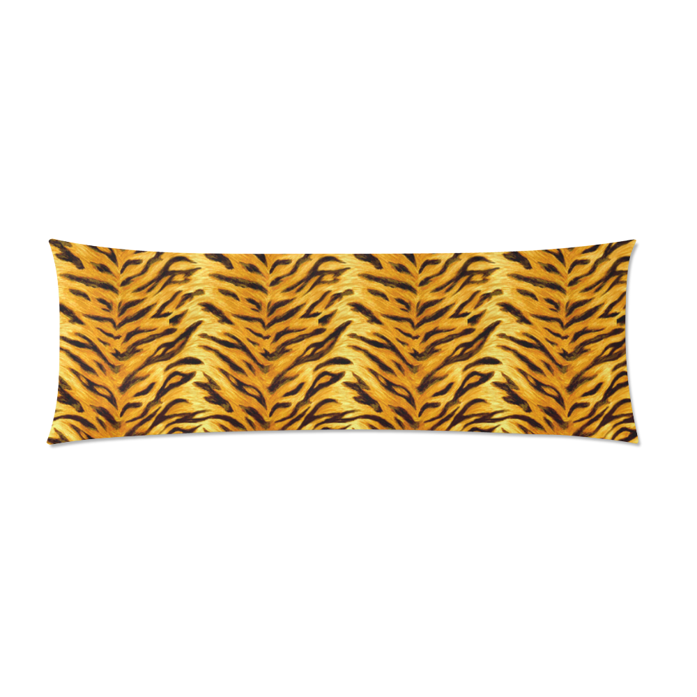 Tiger Custom Zippered Pillow Case 21"x60"(Two Sides)