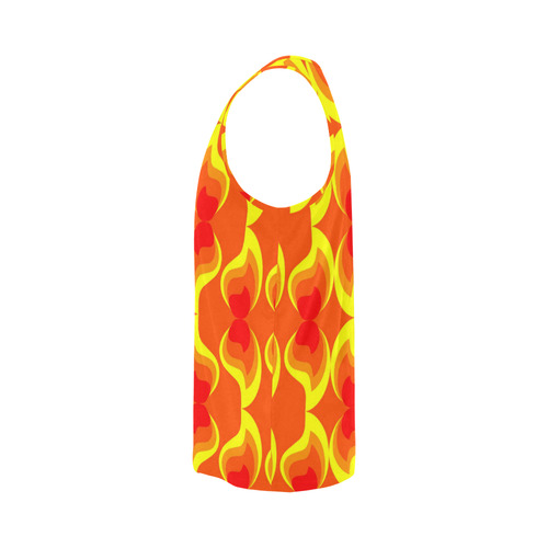 FLAMES All Over Print Tank Top for Men (Model T43)