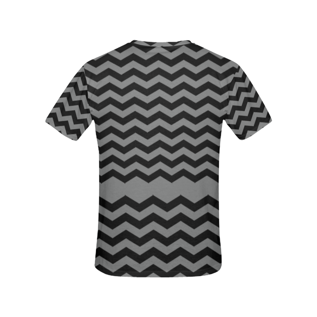Chevrons black & gray VAS2 All Over Print T-Shirt for Women (USA Size) (Model T40)