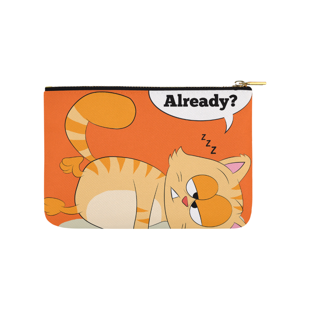 Even Cat Hates Monday Carry-All Pouch 9.5''x6''