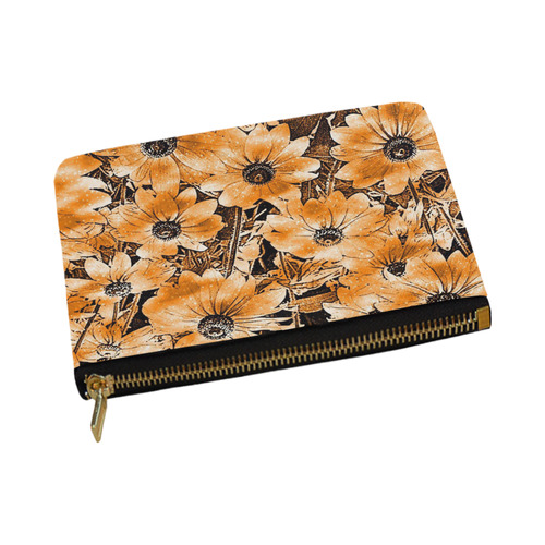 wonderful sparkling Floral F by JamColors Carry-All Pouch 12.5''x8.5''