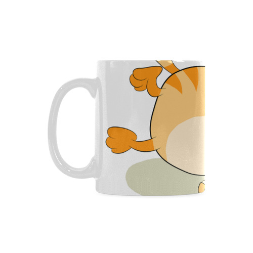 Even Cat Hates Monday White Mug(11OZ)