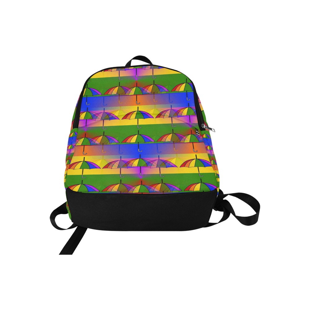 Rainbow Umbrella Pop by Popart Lover Fabric Backpack for Adult (Model 1659)
