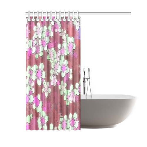 lovely floral 29 B by FeelGood Shower Curtain 60"x72"