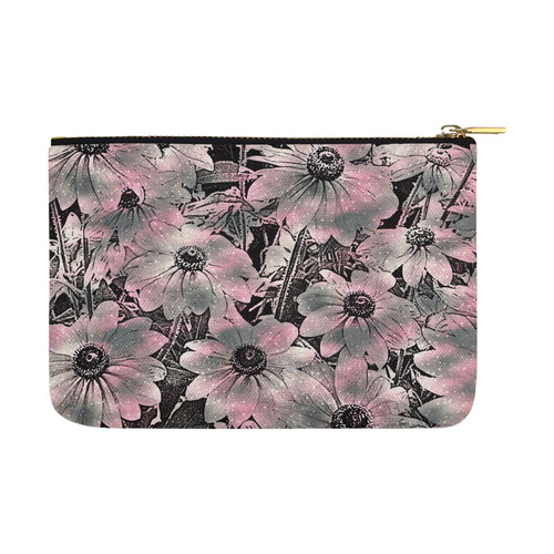 wonderful sparkling Floral A by JamColors Carry-All Pouch 12.5''x8.5''