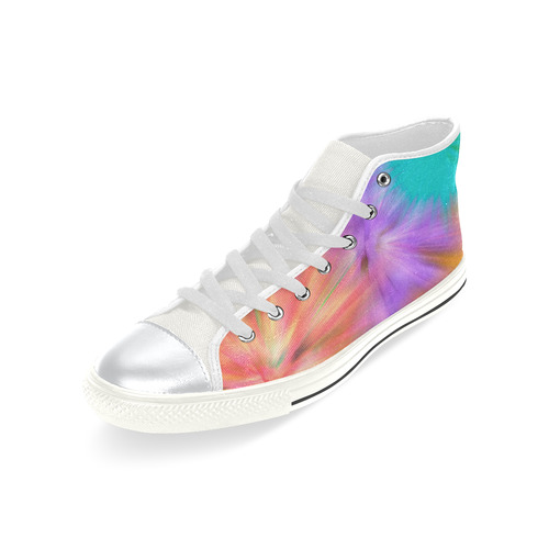 Fireworks High Top Canvas Women's Shoes/Large Size (Model 017)