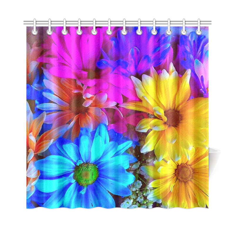 Amazing Floral 27 B by FeelGood Shower Curtain 72"x72"