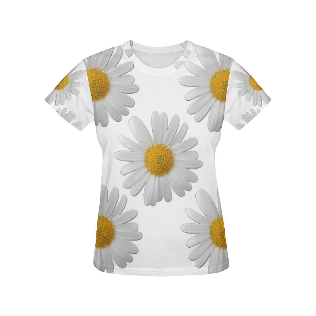 Daisy All Over Print T-Shirt for Women (USA Size) (Model T40)