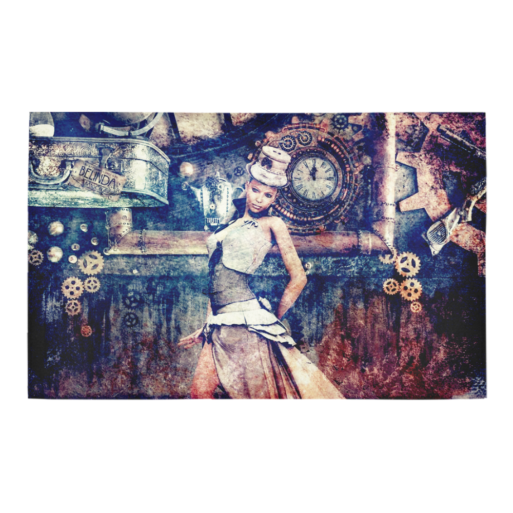 fantasy Steampunk Lady A by JamColors Bath Rug 20''x 32''