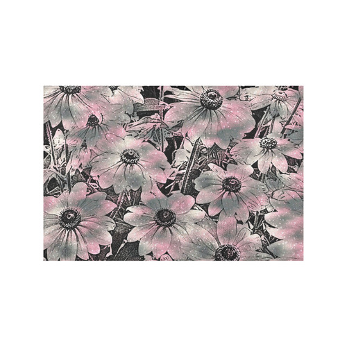 wonderful sparkling Floral A by JamColors Placemat 12’’ x 18’’ (Set of 6)