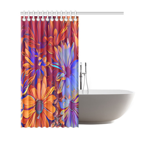 Amazing Floral 27 A by FeelGood Shower Curtain 69"x72"