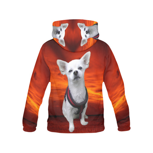 Dog Chihuahua All Over Print Hoodie for Men (USA Size) (Model H13)