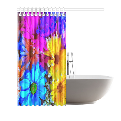 Amazing Floral 27 B by FeelGood Shower Curtain 72"x72"