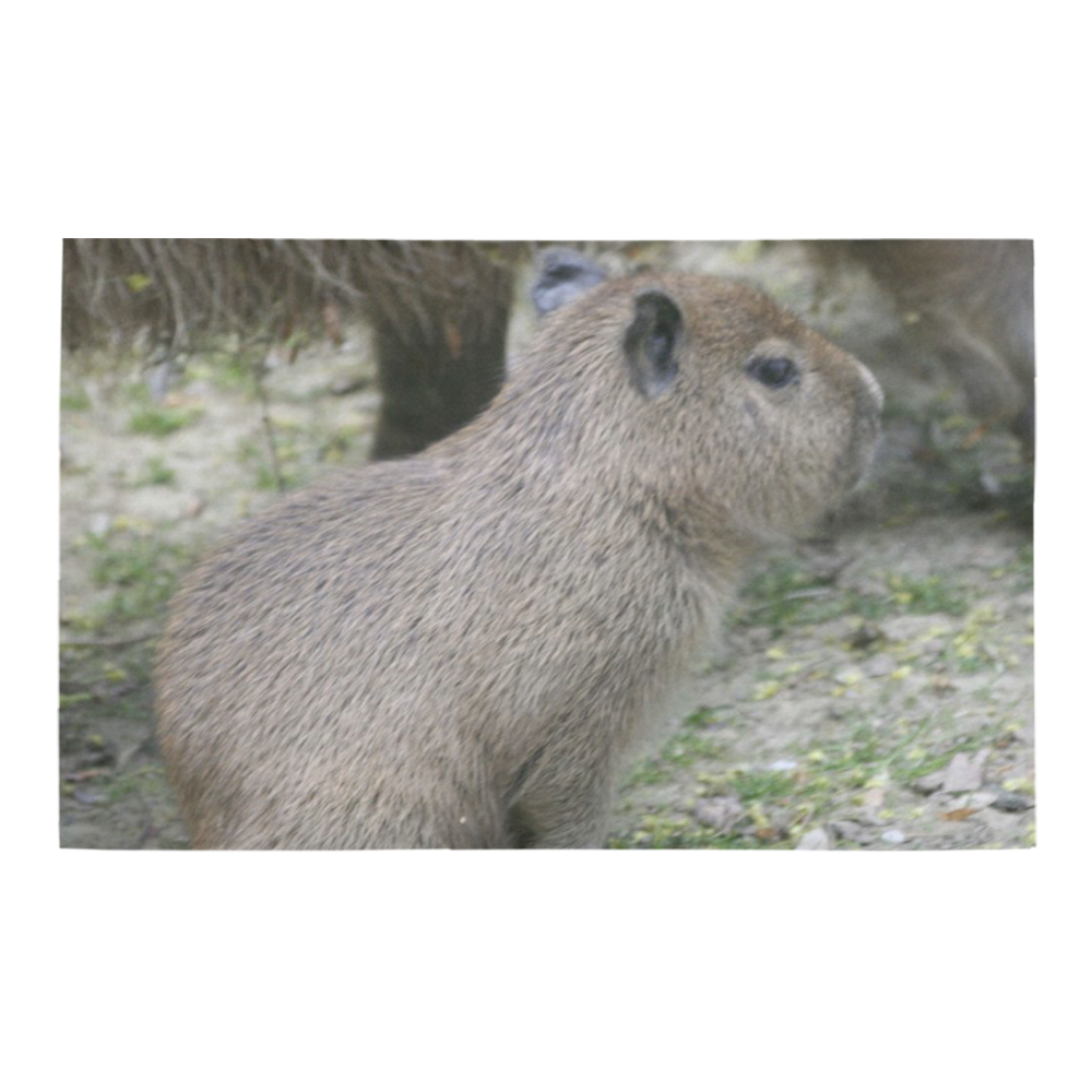 capybara baby Bath Rug 20''x 32''
