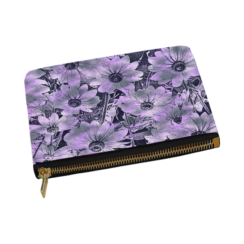 wonderful sparkling Floral B by JamColors Carry-All Pouch 12.5''x8.5''
