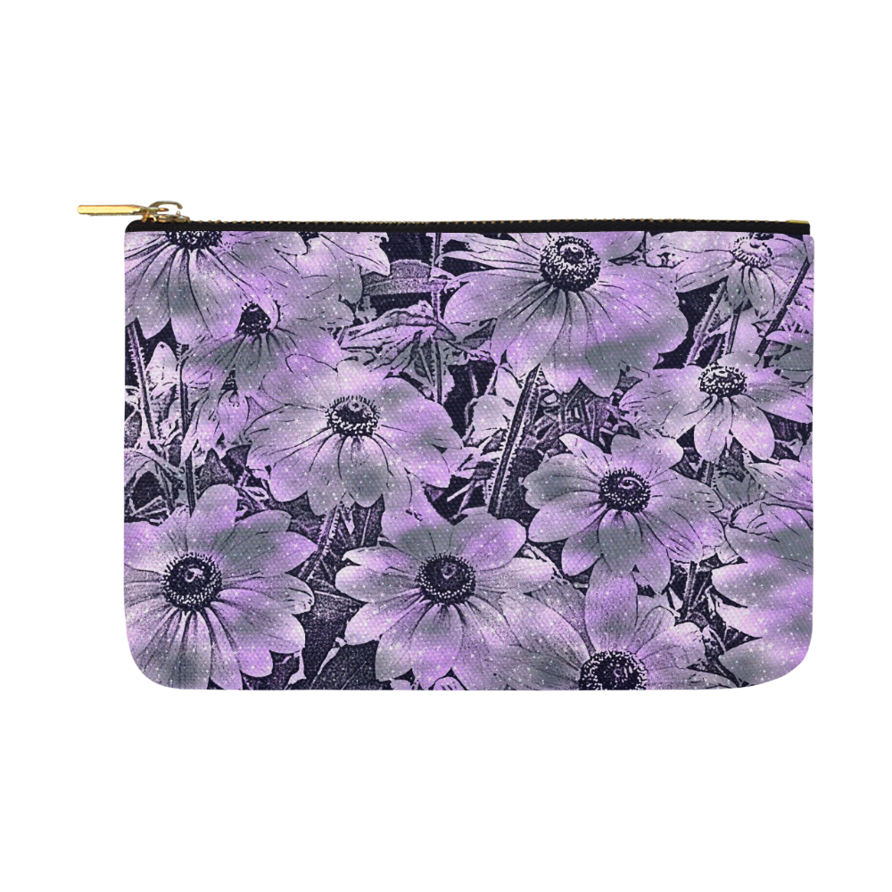 wonderful sparkling Floral B by JamColors Carry-All Pouch 12.5''x8.5''