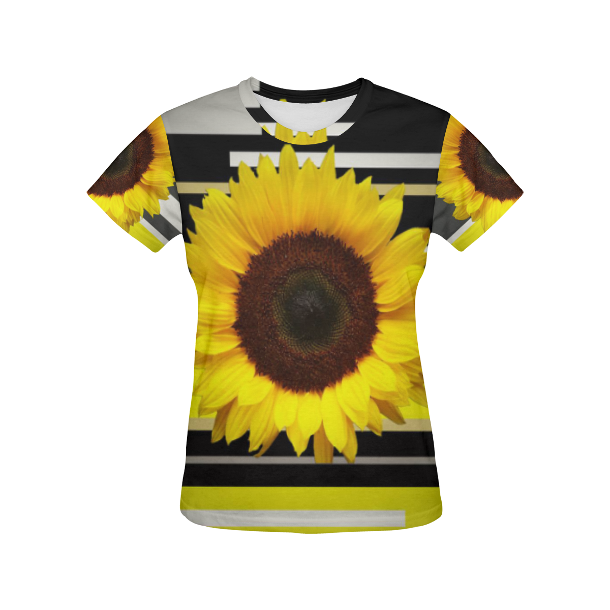 Sunflower All Over Print T-Shirt for Women (USA Size) (Model T40)