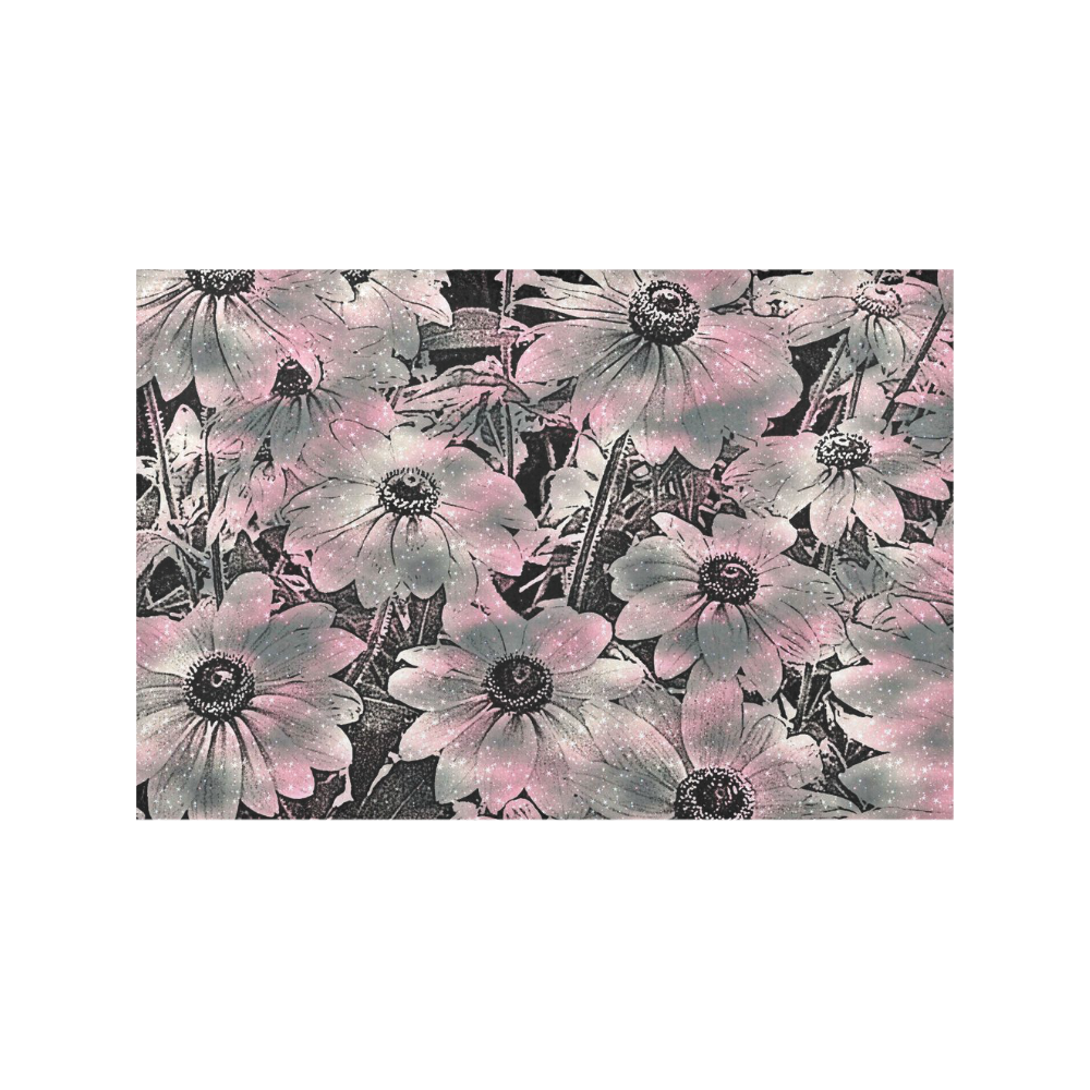 wonderful sparkling Floral A by JamColors Placemat 12’’ x 18’’ (Set of 2)