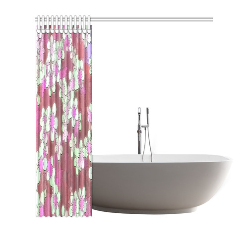 lovely floral 29 B by FeelGood Shower Curtain 72"x72"