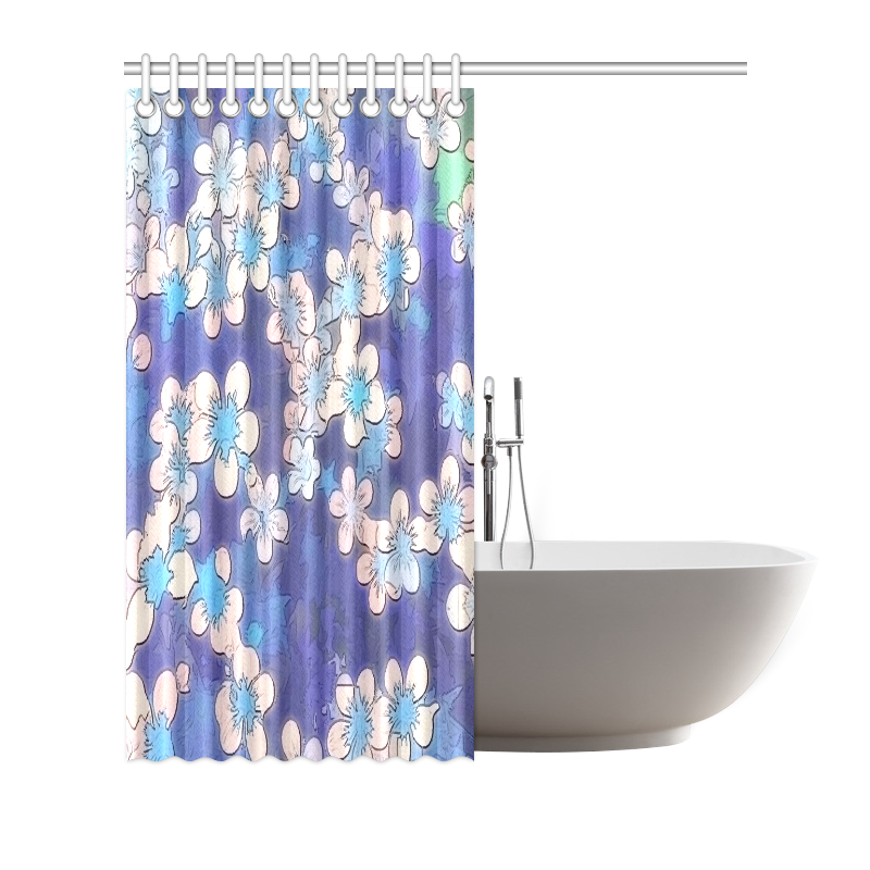 lovely floral 29 C by FeelGood Shower Curtain 72"x72"