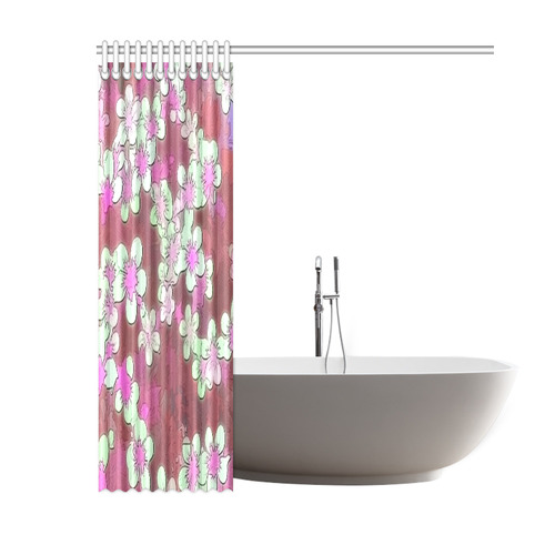 lovely floral 29 B by FeelGood Shower Curtain 60"x72"