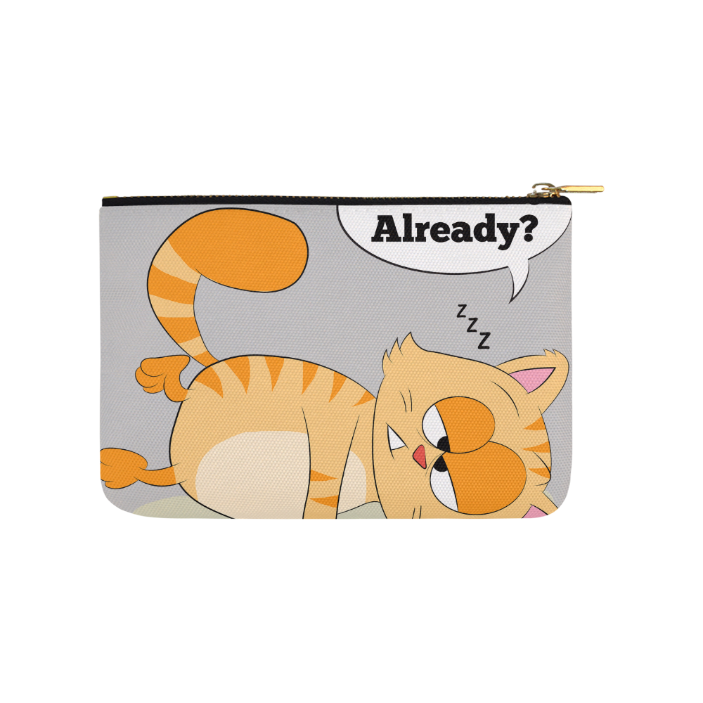 Even Cat Hates Monday Carry-All Pouch 9.5''x6''