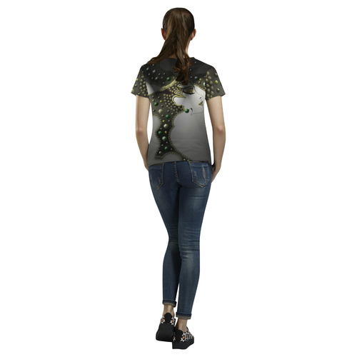 Glam All Over Print T-Shirt for Women (USA Size) (Model T40)