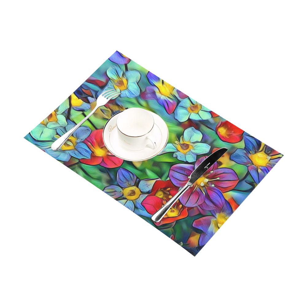 Amazing Floral 29B by FeelGood Placemat 12’’ x 18’’ (Set of 4)