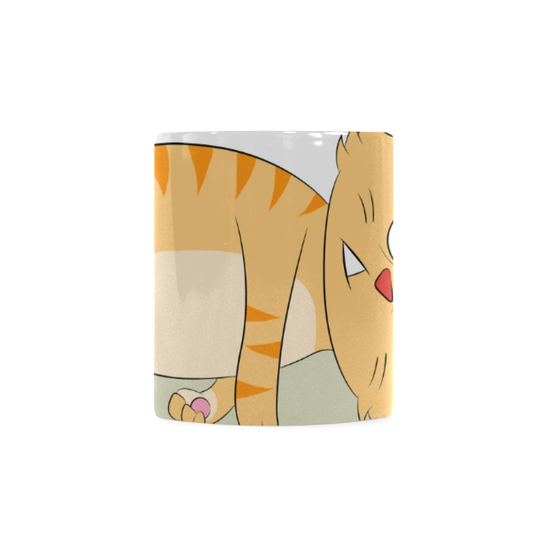 Even Cat Hates Monday White Mug(11OZ)