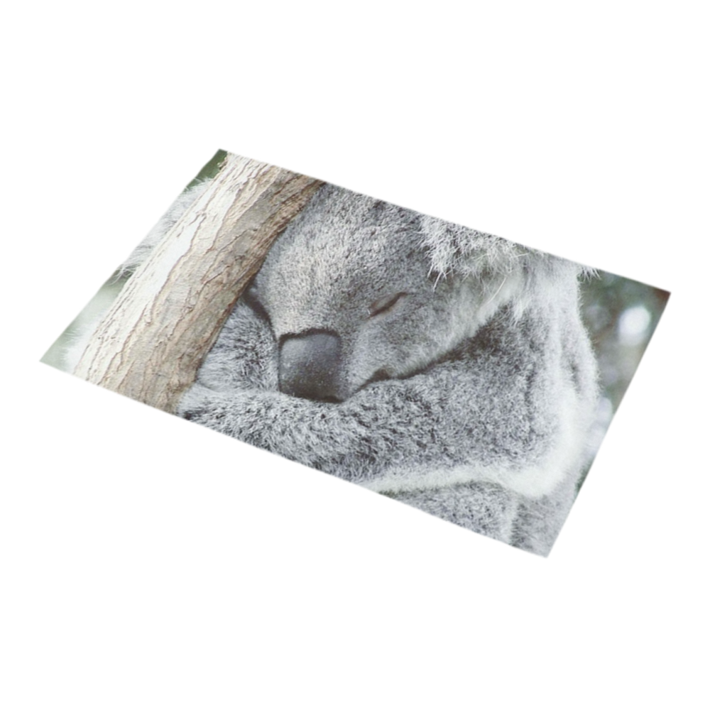 sleeping koala Bath Rug 16''x 28''