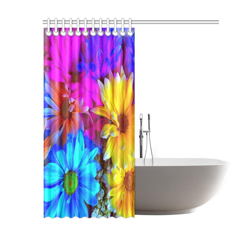 Amazing Floral 27 B by FeelGood Shower Curtain 60"x72"