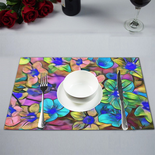Amazing Floral 29A by FeelGood Placemat 12’’ x 18’’ (Set of 6)
