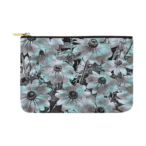 wonderful sparkling Floral C by JamColors Carry-All Pouch 12.5''x8.5''