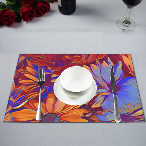 Amazing Floral 27 A by FeelGood Placemat 12’’ x 18’’ (Set of 2)