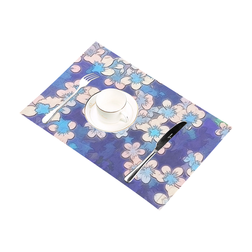 lovely floral 29 C by FeelGood Placemat 12’’ x 18’’ (Set of 4)
