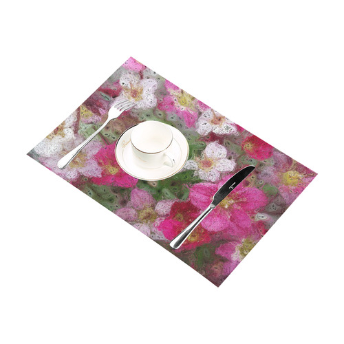 Amazing Floral 29C by FeelGood Placemat 12’’ x 18’’ (Set of 4)