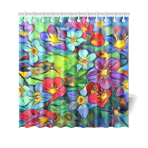 Amazing Floral 29B by FeelGood Shower Curtain 69"x70"