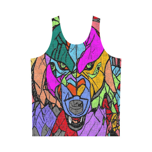 Wolf by Popart Lover All Over Print Tank Top for Men (Model T43)