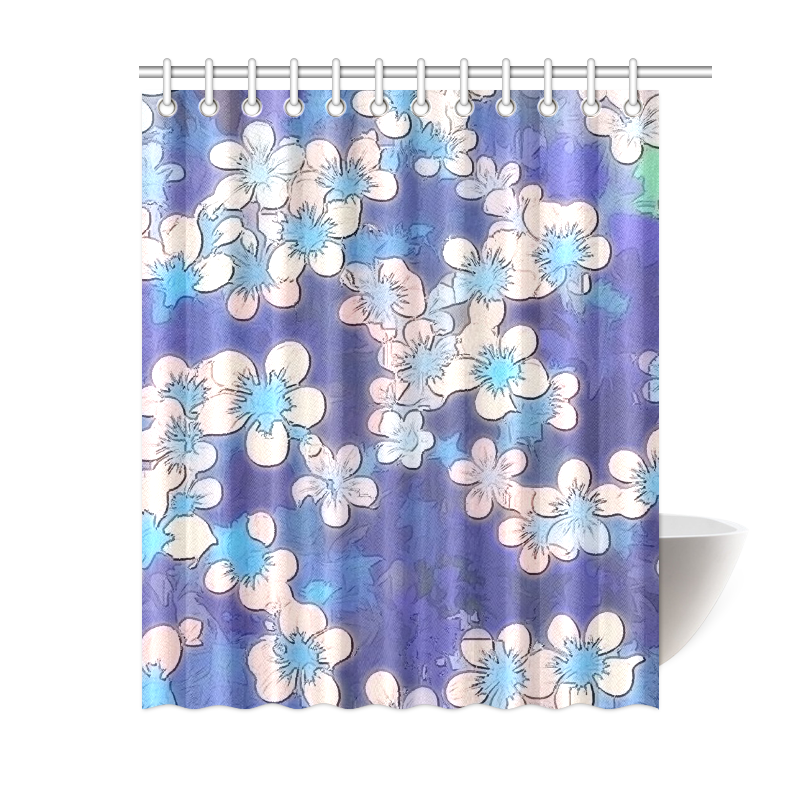 lovely floral 29 C by FeelGood Shower Curtain 60"x72"