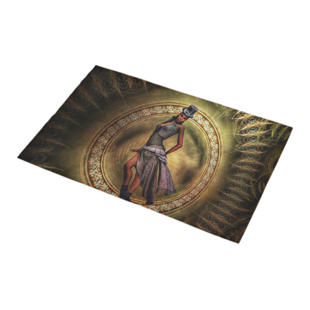 fantasy Steampunk Lady B by JamColors Bath Rug 16''x 28''