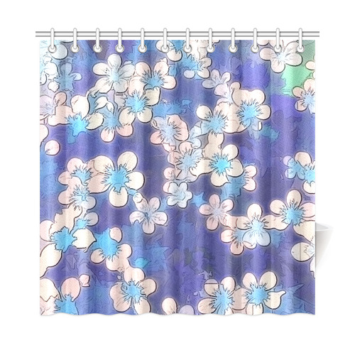 lovely floral 29 C by FeelGood Shower Curtain 72"x72"