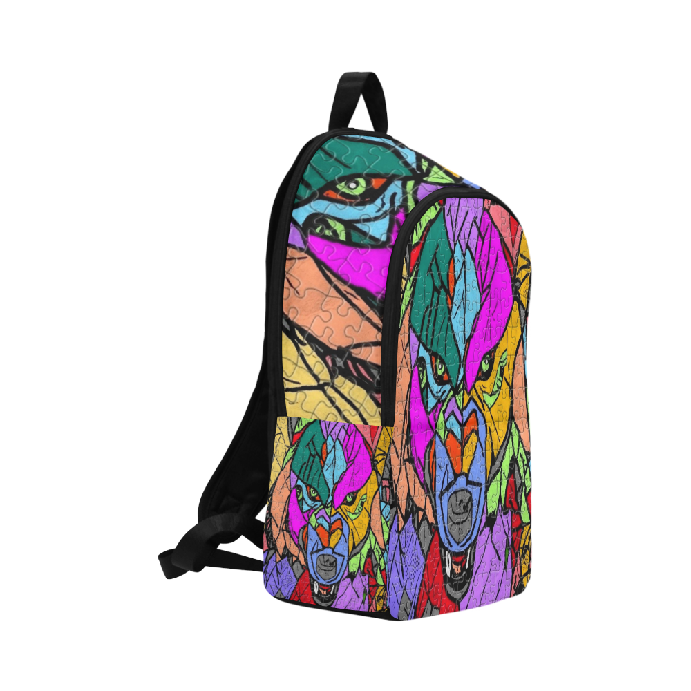 Wolf by Popart Lover Fabric Backpack for Adult (Model 1659)