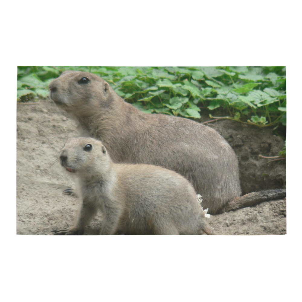 prairie dogs 04 Bath Rug 20''x 32''