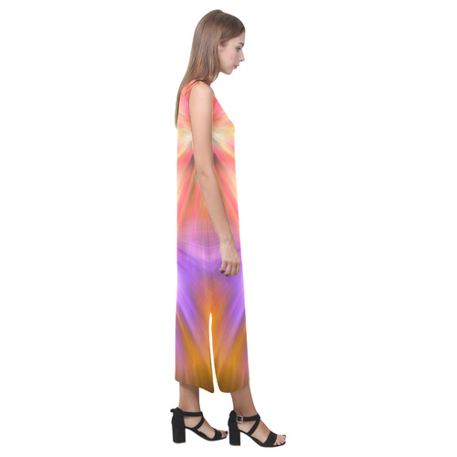 Fireworks Phaedra Sleeveless Open Fork Long Dress (Model D08)