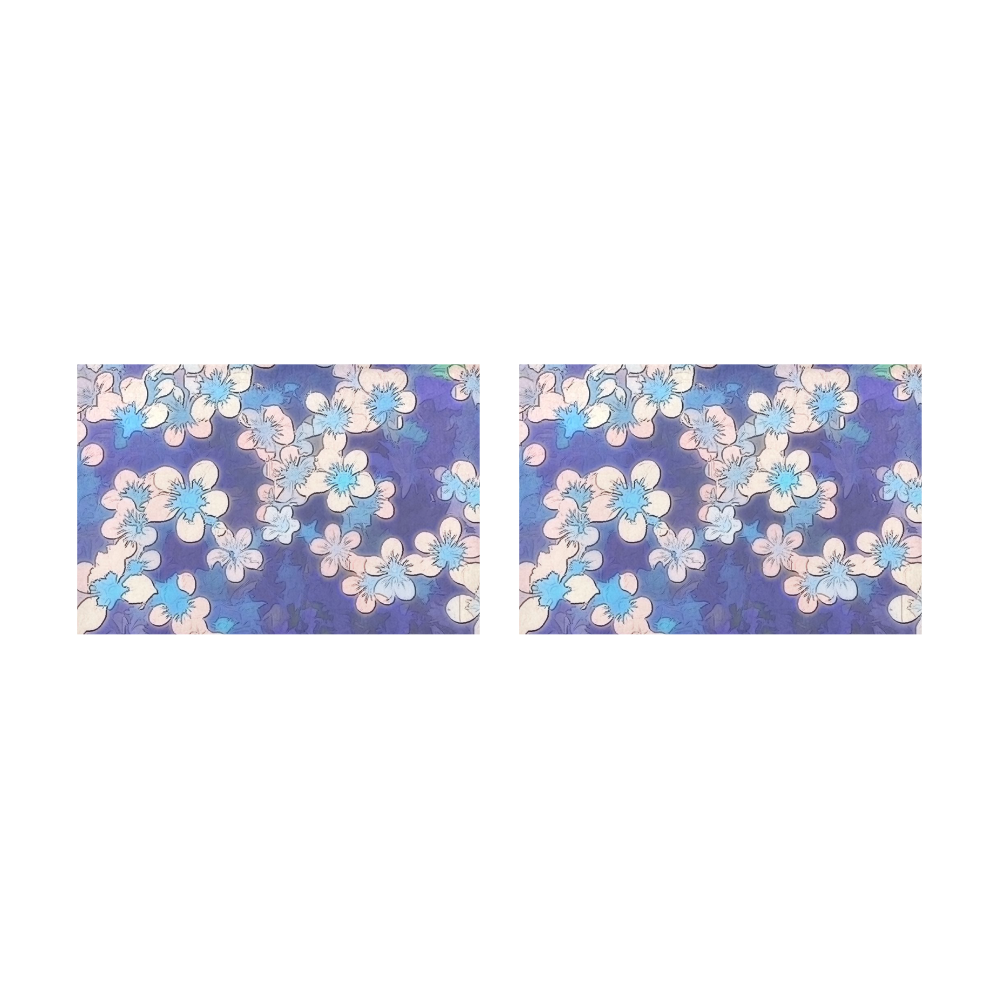 lovely floral 29 C by FeelGood Placemat 12’’ x 18’’ (Set of 2)