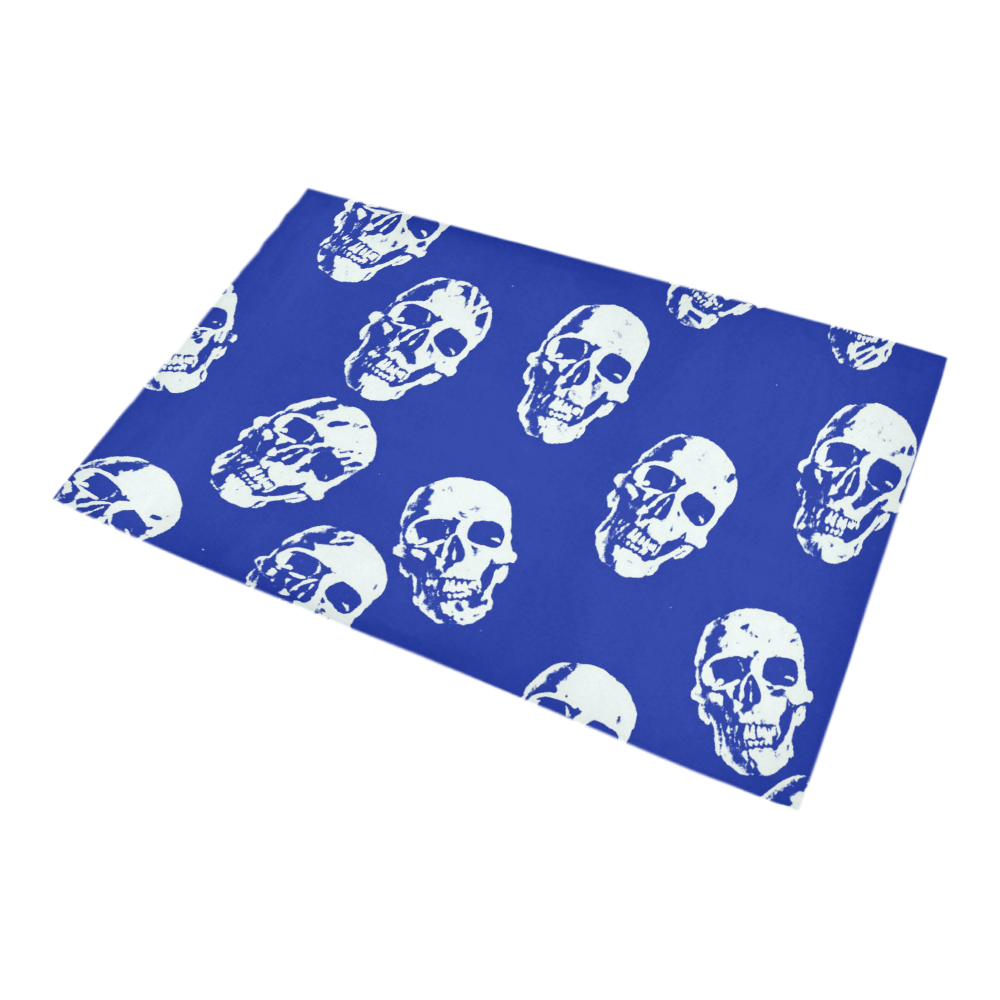Hot Skulls,white by JamColors Bath Rug 20''x 32''