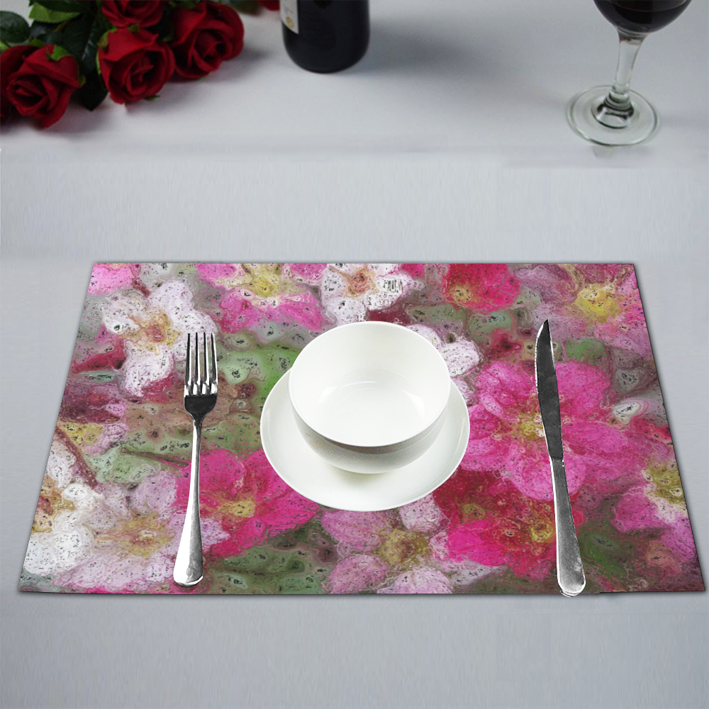 Amazing Floral 29C by FeelGood Placemat 12’’ x 18’’ (Set of 2)