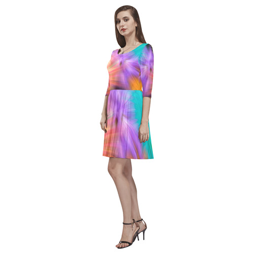 Fireworks Tethys Half-Sleeve Skater Dress(Model D20)
