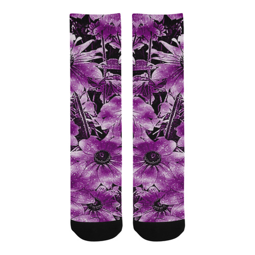wonderful sparkling Floral D by JamColors Trouser Socks