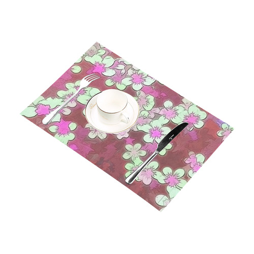 lovely floral 29 B by FeelGood Placemat 12’’ x 18’’ (Set of 6)